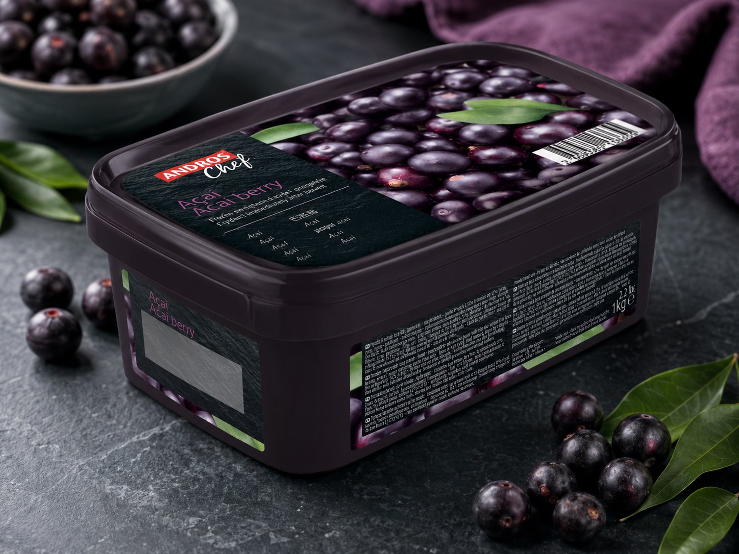 acai berry puree by Andros Chef